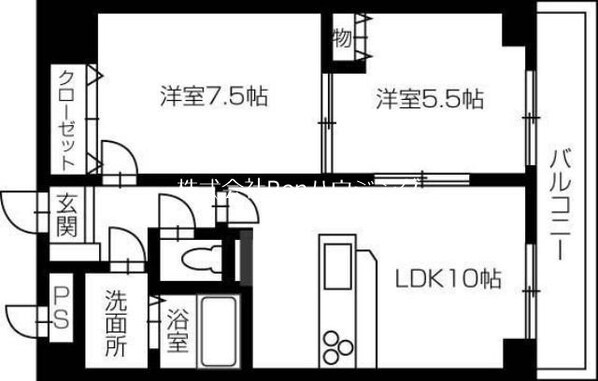 エステイト佐古の物件間取画像